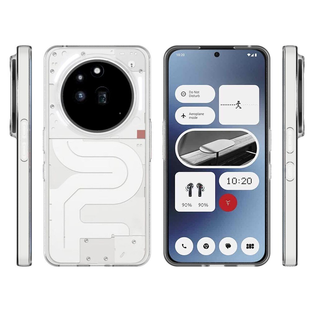 Nothing Phone 3a Pro Tyndt TPU-cover, Gennemsigtig
