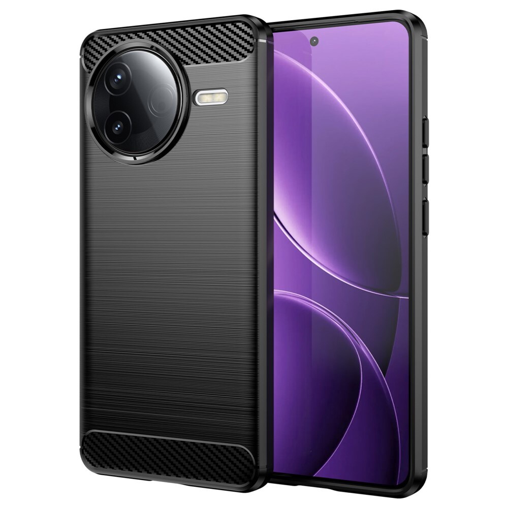 Xiaomi Poco F7 Pro TPU-cover Brushed, Sort