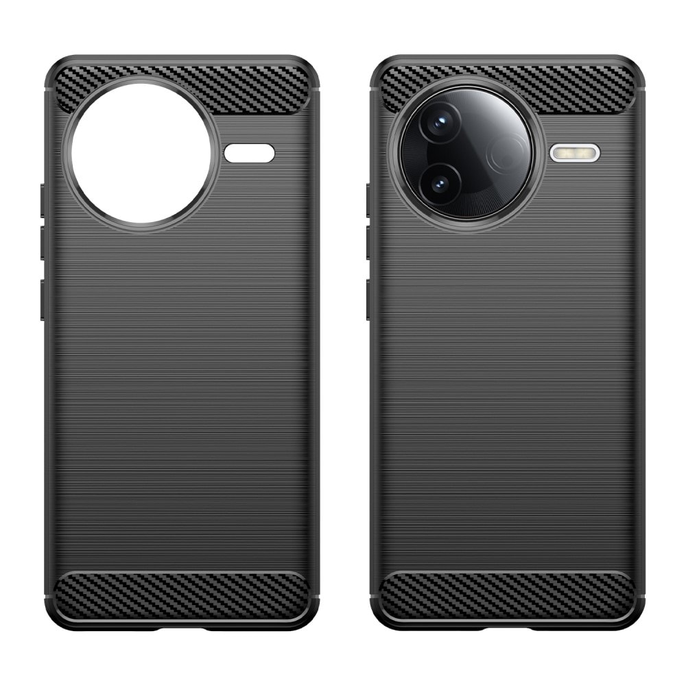 Xiaomi Poco F7 Pro TPU-cover Brushed, Sort