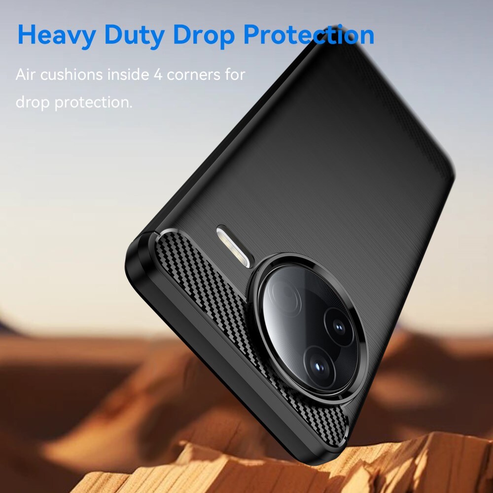 Xiaomi Poco F7 Pro TPU-cover Brushed, Sort