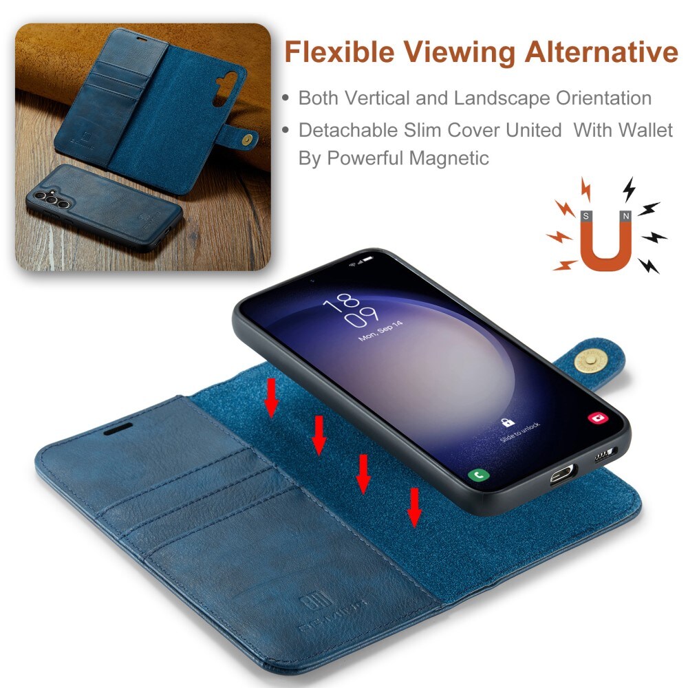 Samsung Galaxy A56 Pungetui med aftageligt cover, Blue