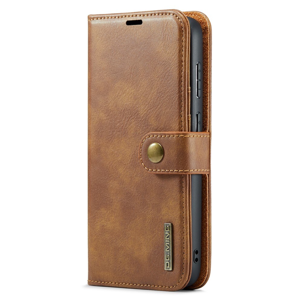 Samsung Galaxy A56 Pungetui med aftageligt cover, Cognac