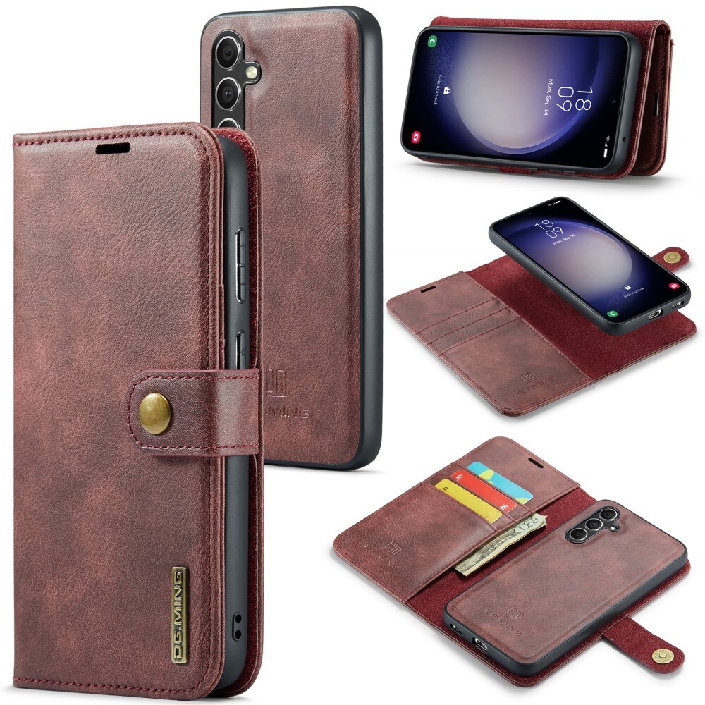 Samsung Galaxy A56 Pungetui med aftageligt cover, Red
