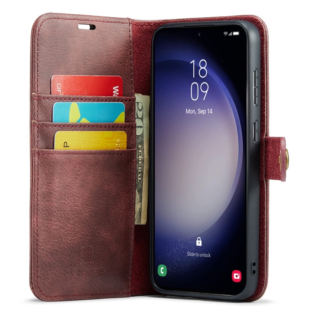 Samsung Galaxy A56 Pungetui med aftageligt cover, Red