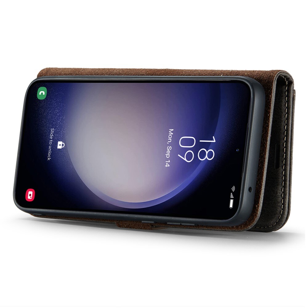 Samsung Galaxy A56 Pungetui med aftageligt cover, Brown