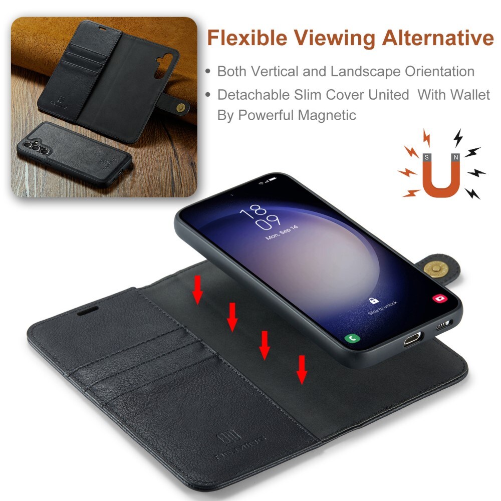 Samsung Galaxy A56 Pungetui med aftageligt cover, Black