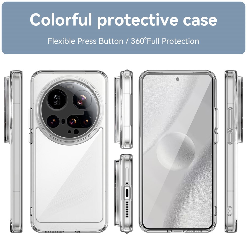 Xiaomi 15 Ultra Crystal Hybrid-cover, Gennemsigtig
