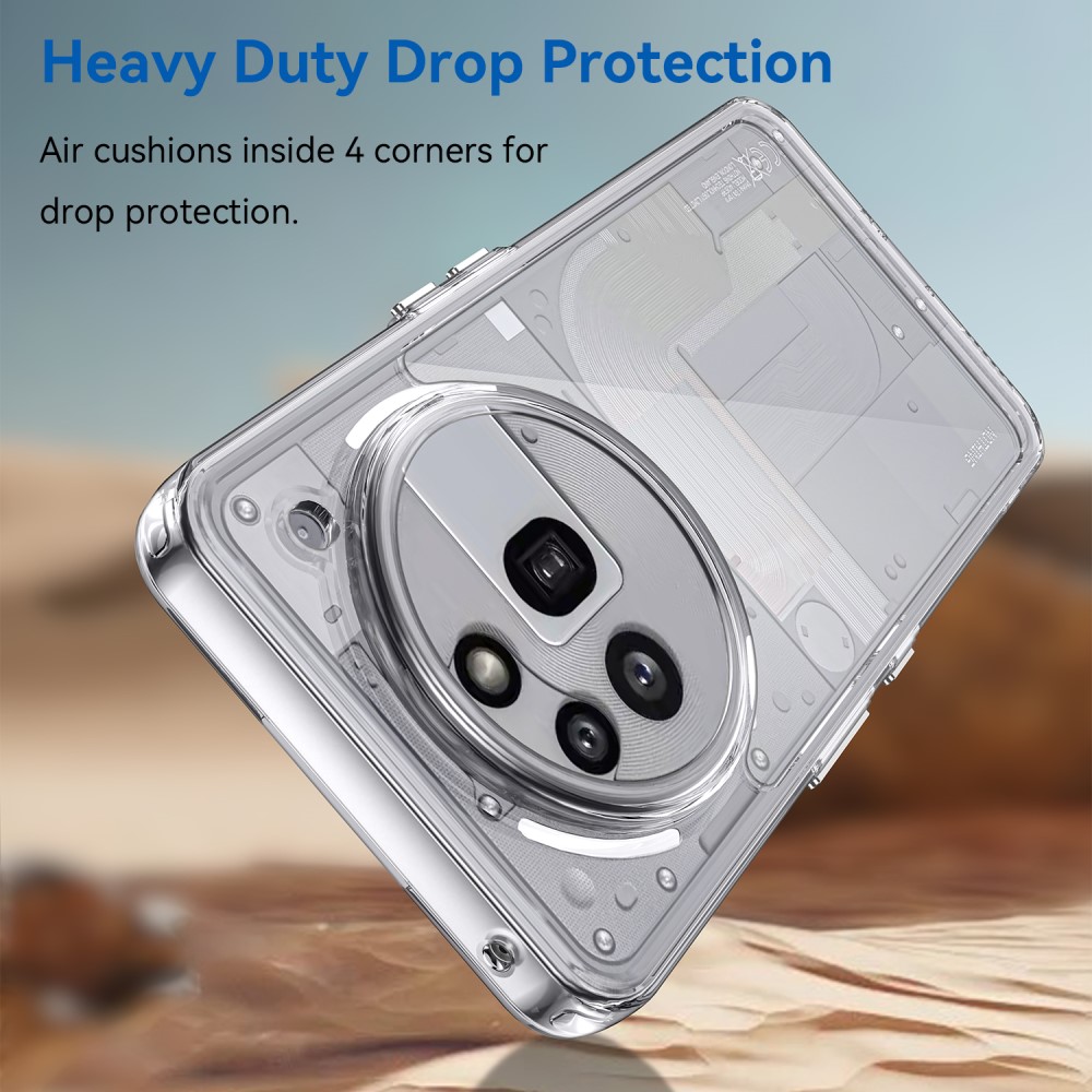 Nothing Phone 3a Pro Crystal Hybrid-cover, Gennemsigtig