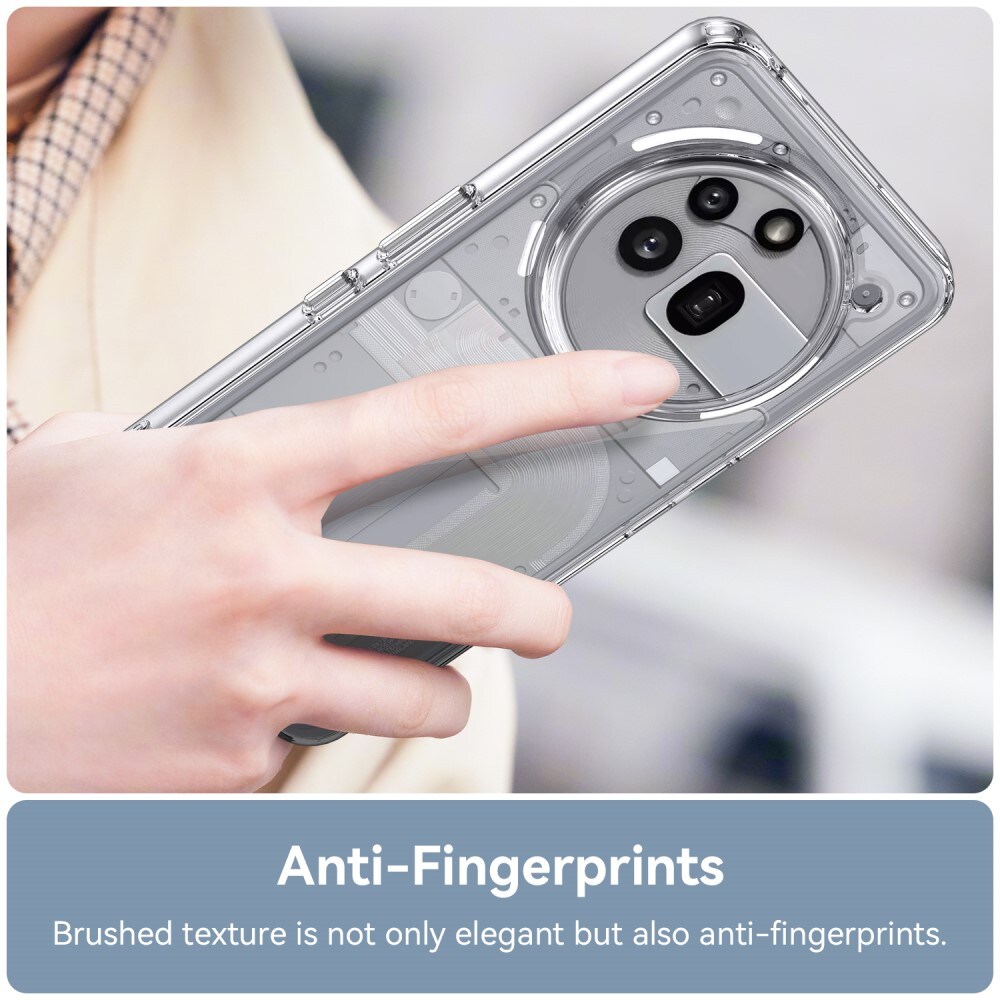 Nothing Phone 3a Pro Crystal Hybrid-cover, Gennemsigtig