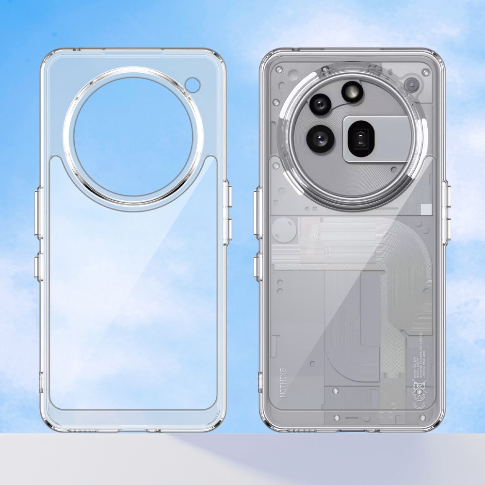 Nothing Phone 3a Pro Crystal Hybrid-cover, Gennemsigtig