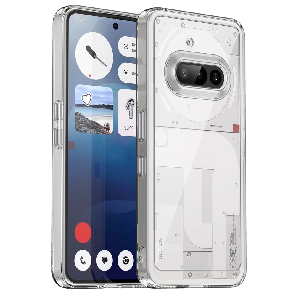 Nothing Phone 3a Crystal Hybrid-cover, Gennemsigtig