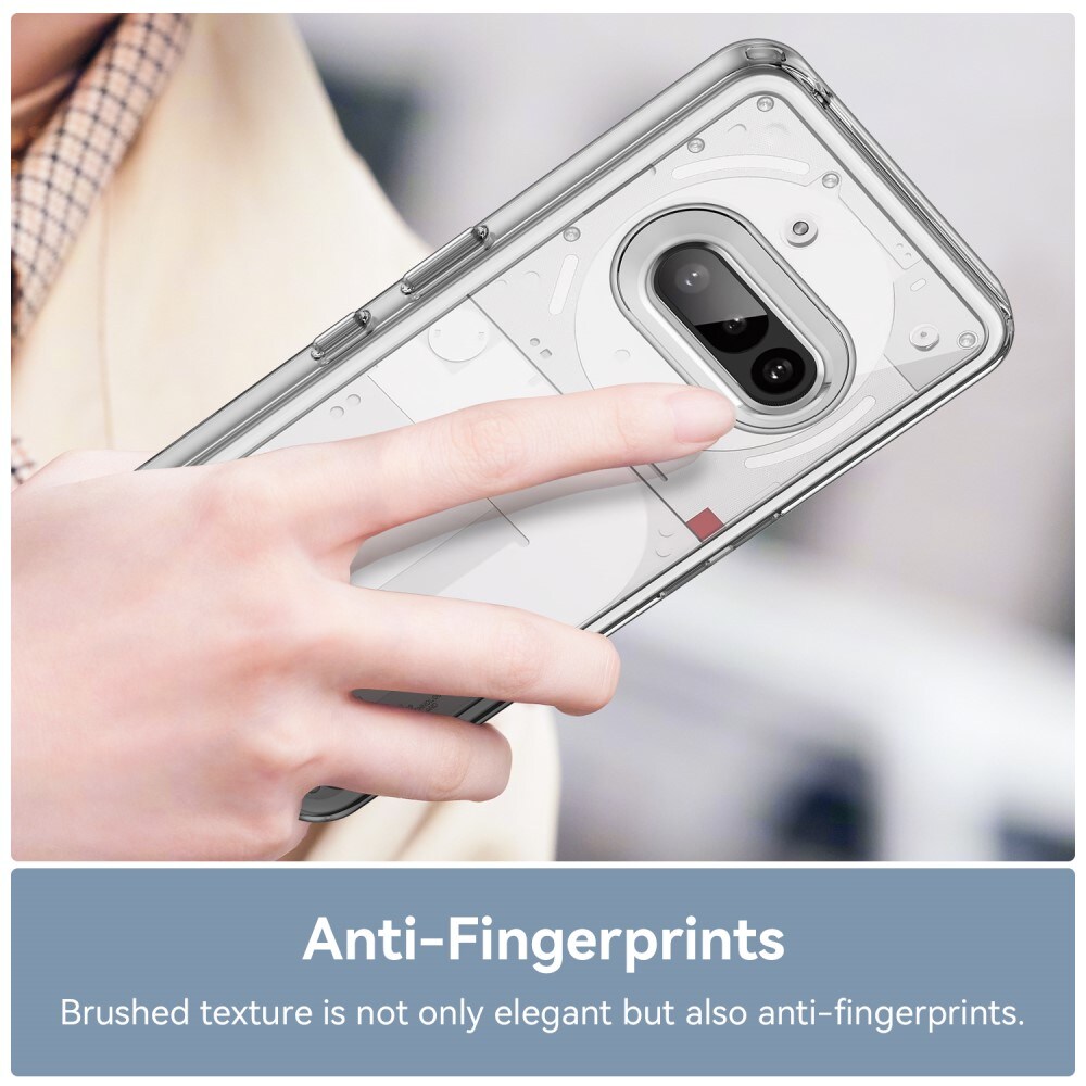 Nothing Phone 3a Crystal Hybrid-cover, Gennemsigtig