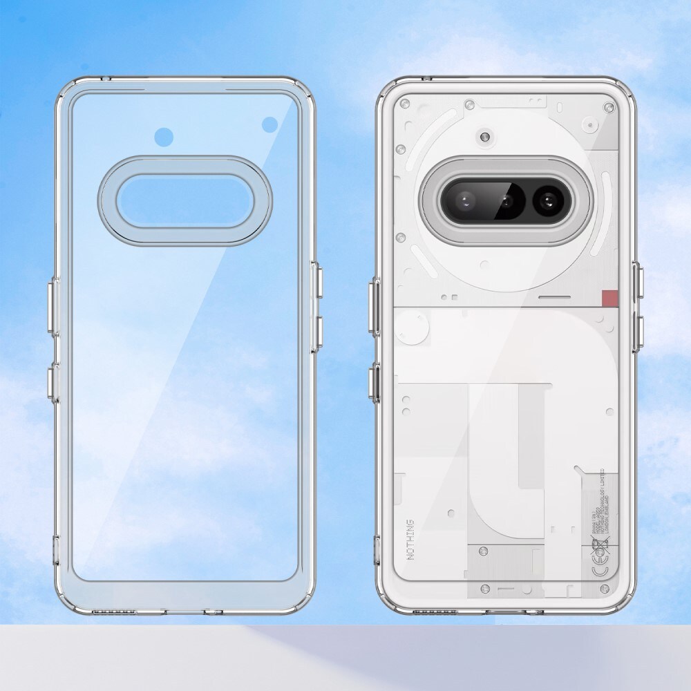 Nothing Phone 3a Crystal Hybrid-cover, Gennemsigtig