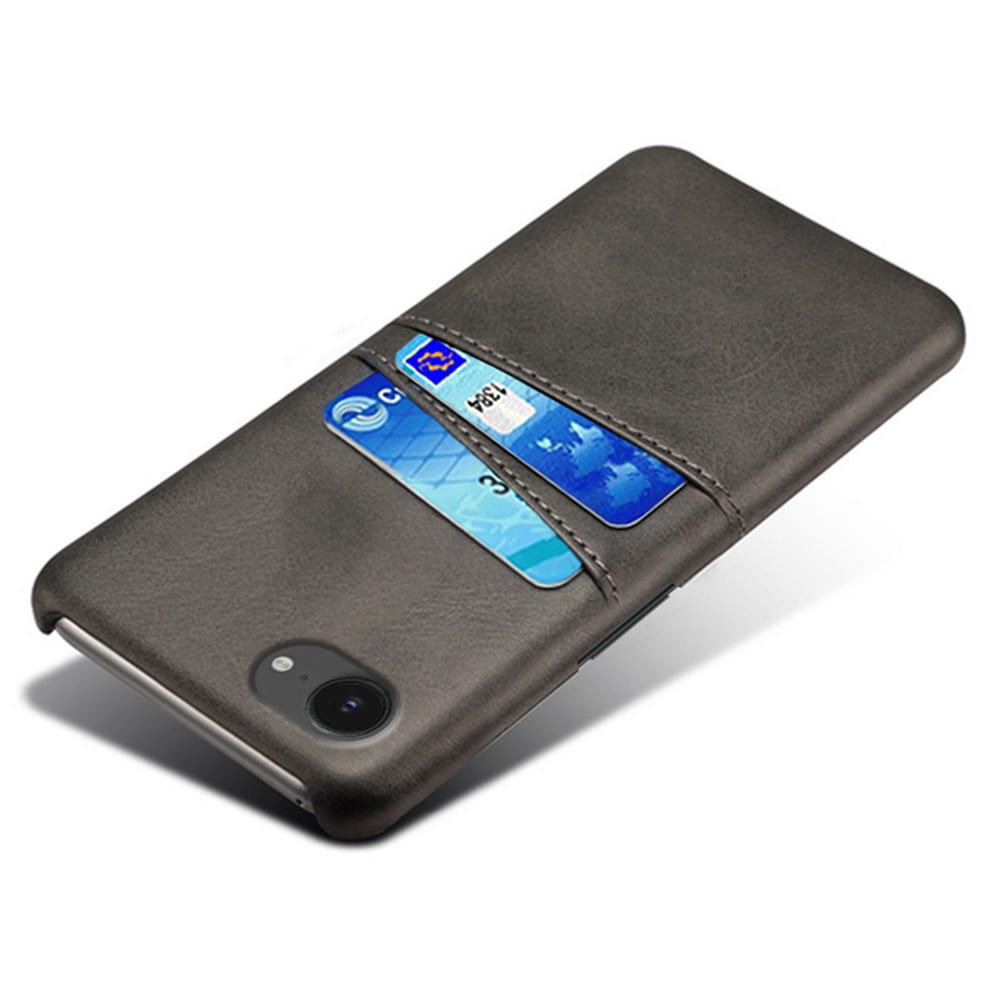 iPhone 16e Smart cover med 2 kortholdere, Sort