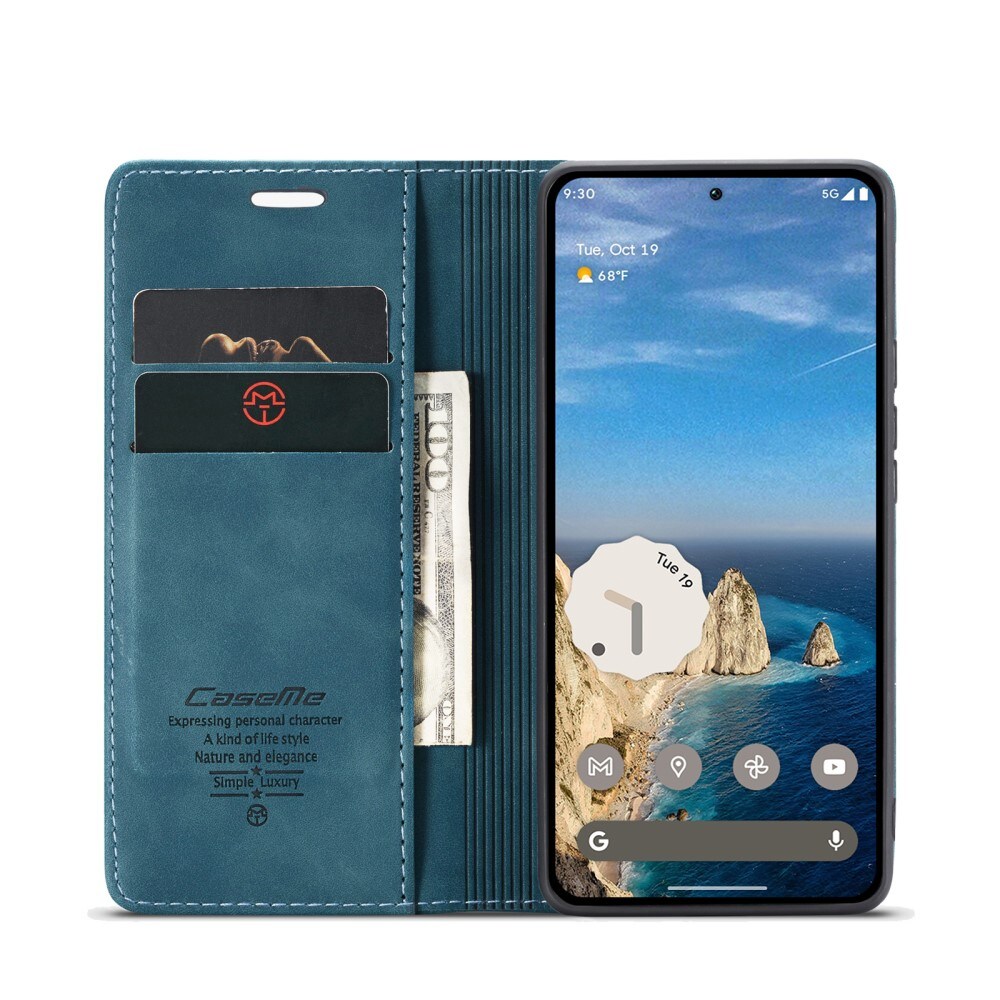 Google Pixel 9a Slankt pungetui, Blå