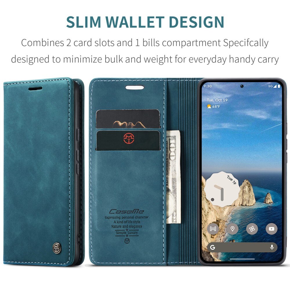 Google Pixel 9a Slankt pungetui, Blå