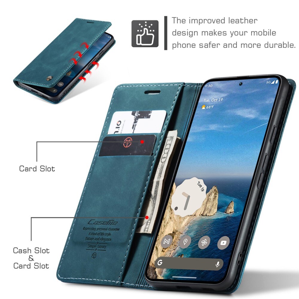 Google Pixel 9a Slankt pungetui, Blå