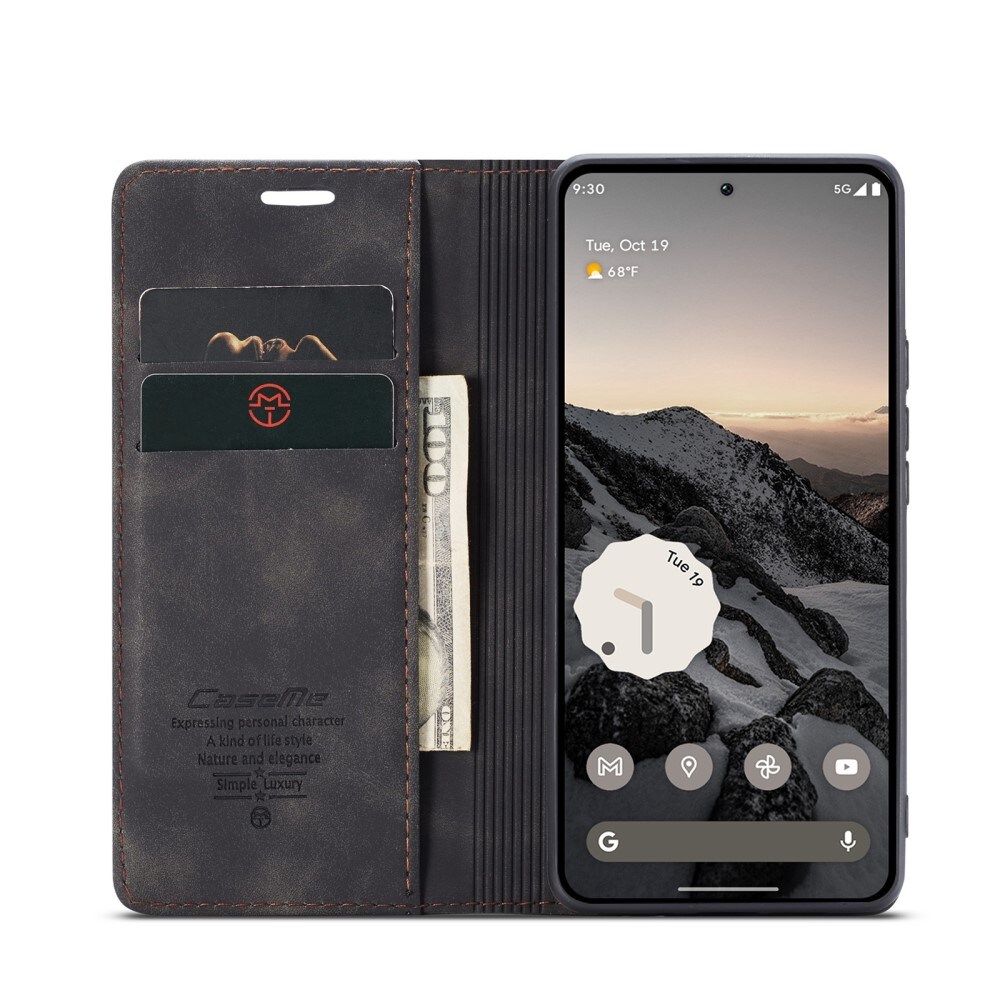 Google Pixel 9a Slankt pungetui, Sort