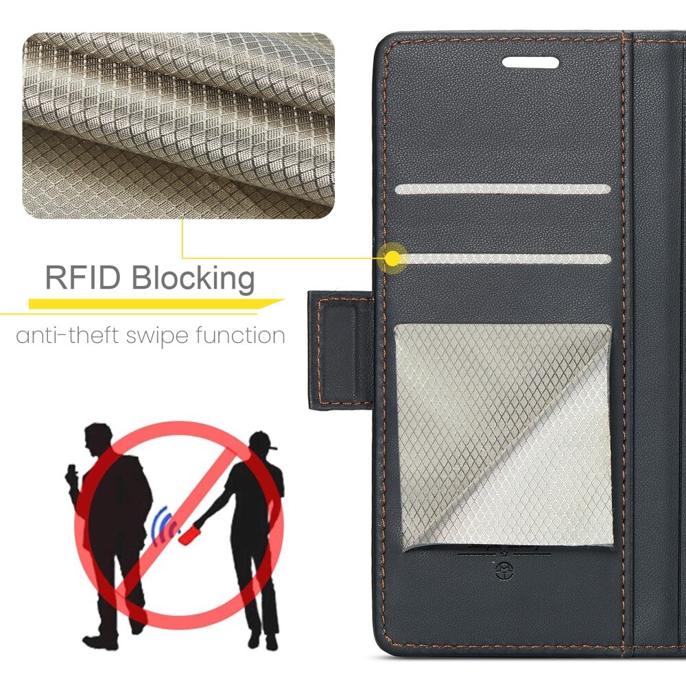 Google Pixel 9a Slankt RFID-pungetui, Sort