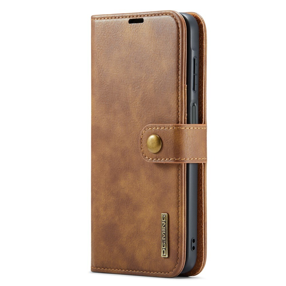 Samsung Galaxy A26 Pungetui med aftageligt cover, Cognac