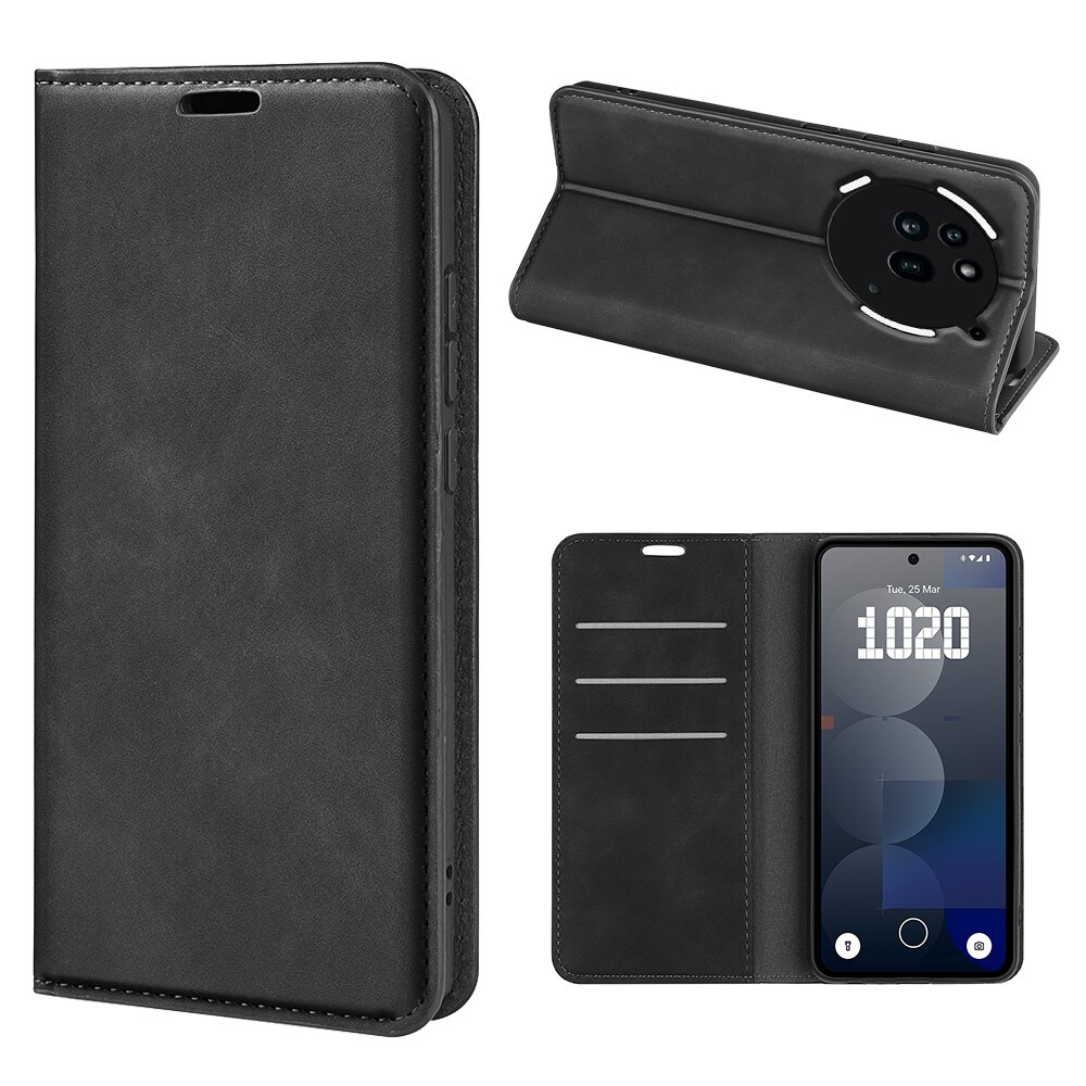 Nothing Phone 3a Pro Slankt etui med kortholder, Sort