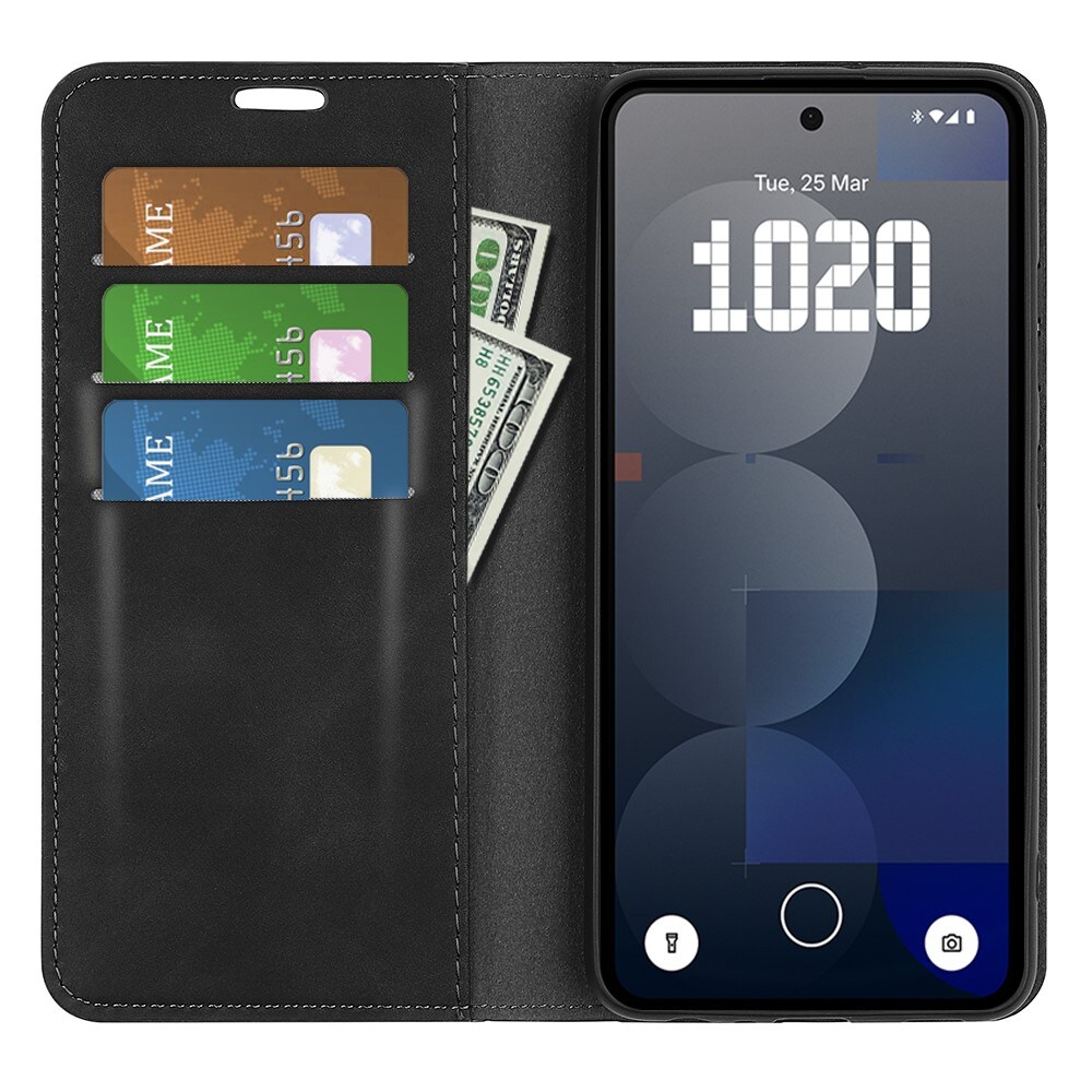 Nothing Phone 3a Pro Slankt etui med kortholder, Sort