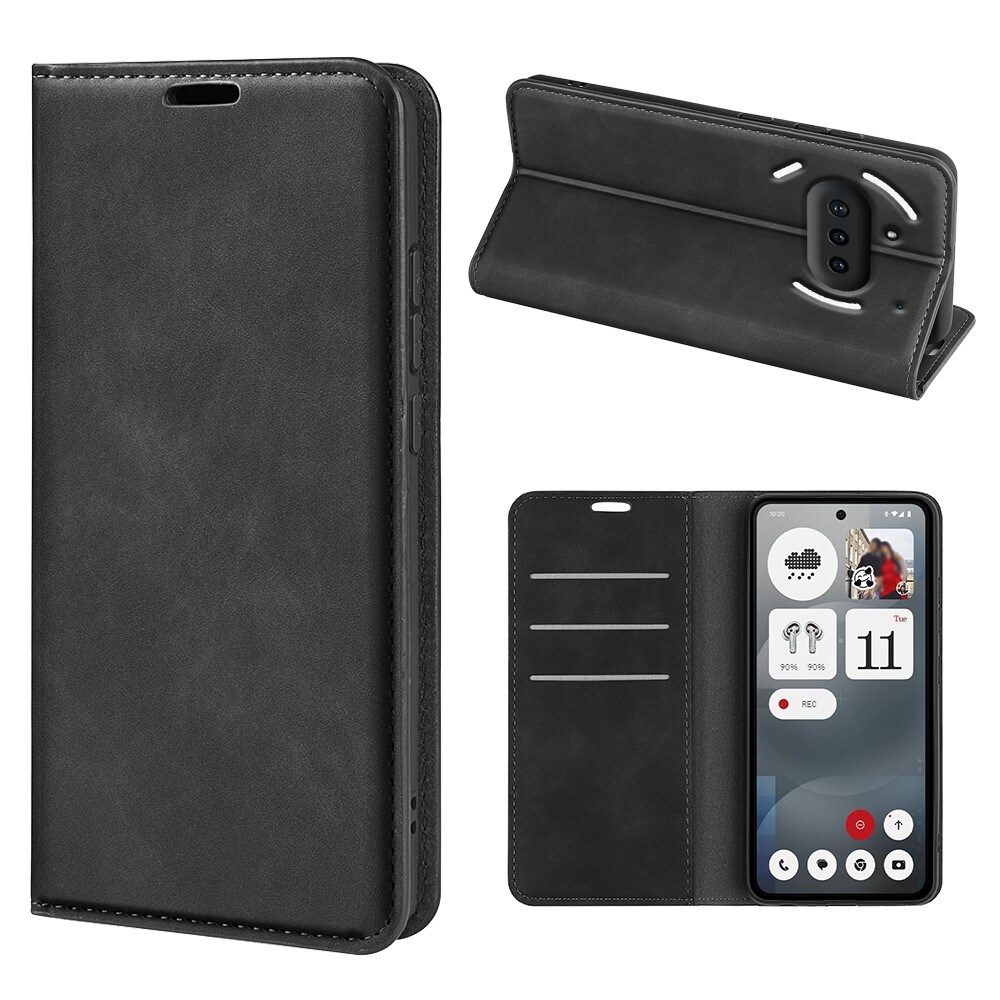 Nothing Phone 3a Slankt etui med kortholder, Sort