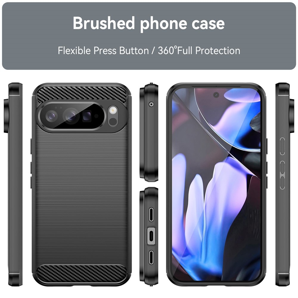 Google Pixel 10 Pro XL TPU-cover Brushed, Sort
