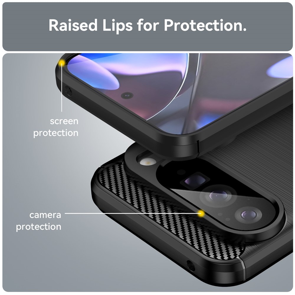 Google Pixel 10 Pro XL TPU-cover Brushed, Sort