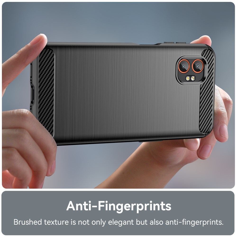 Samsung Galaxy Xcover 7 Pro TPU-cover Brushed, Sort