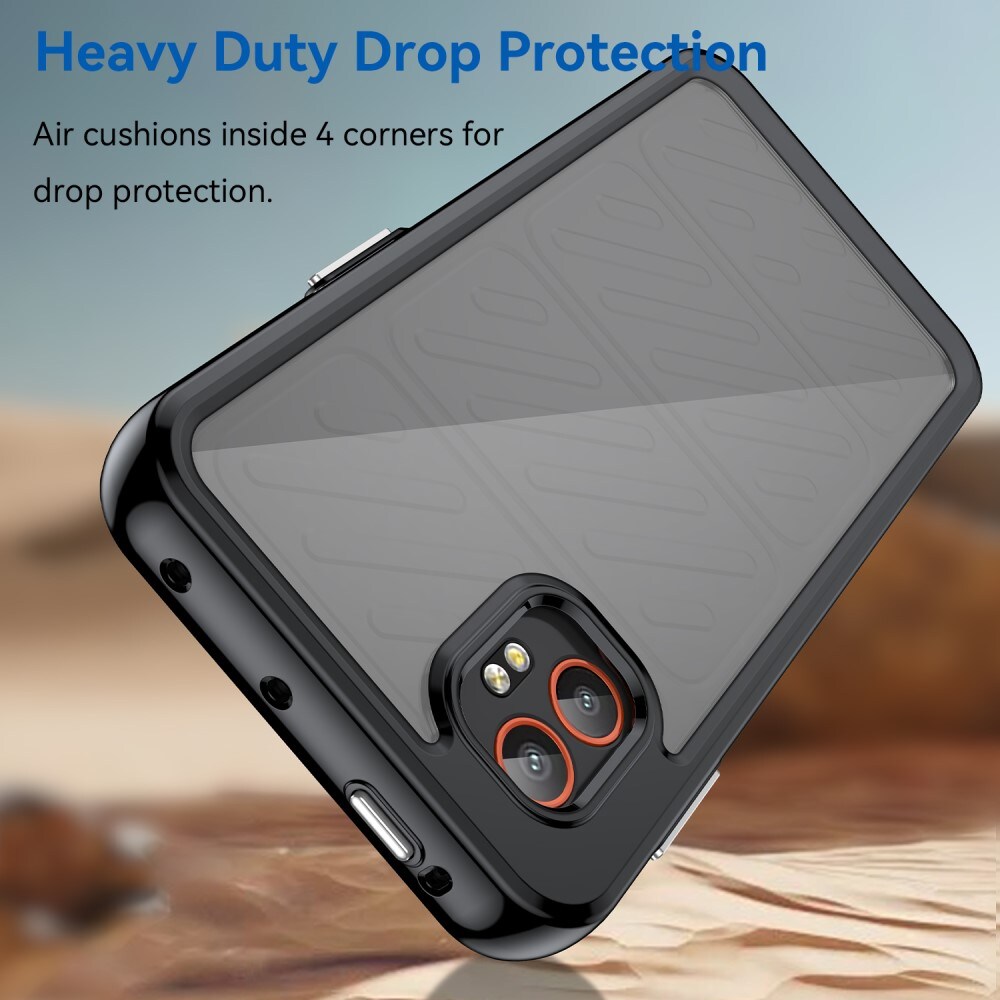 Samsung Galaxy Xcover 7 Pro Crystal Hybrid-cover, Sort