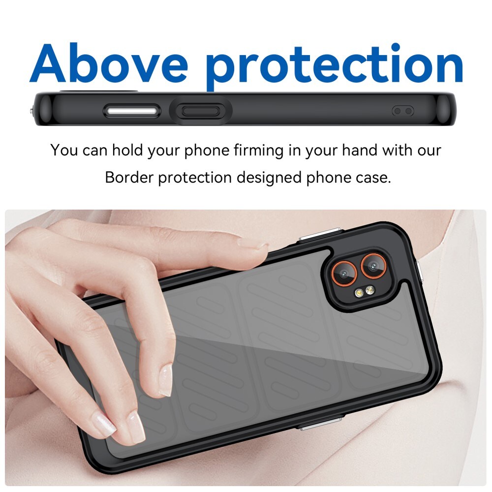 Samsung Galaxy Xcover 7 Pro Crystal Hybrid-cover, Sort