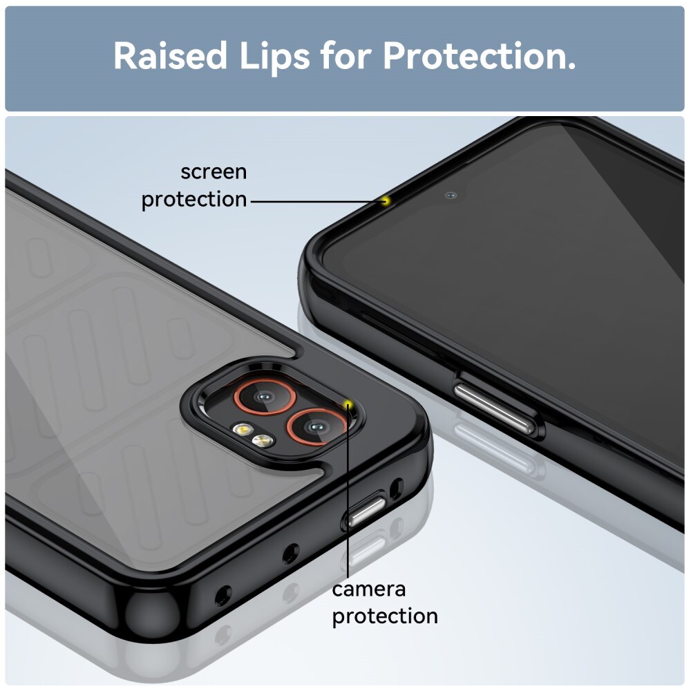 Samsung Galaxy Xcover 7 Pro Crystal Hybrid-cover, Sort