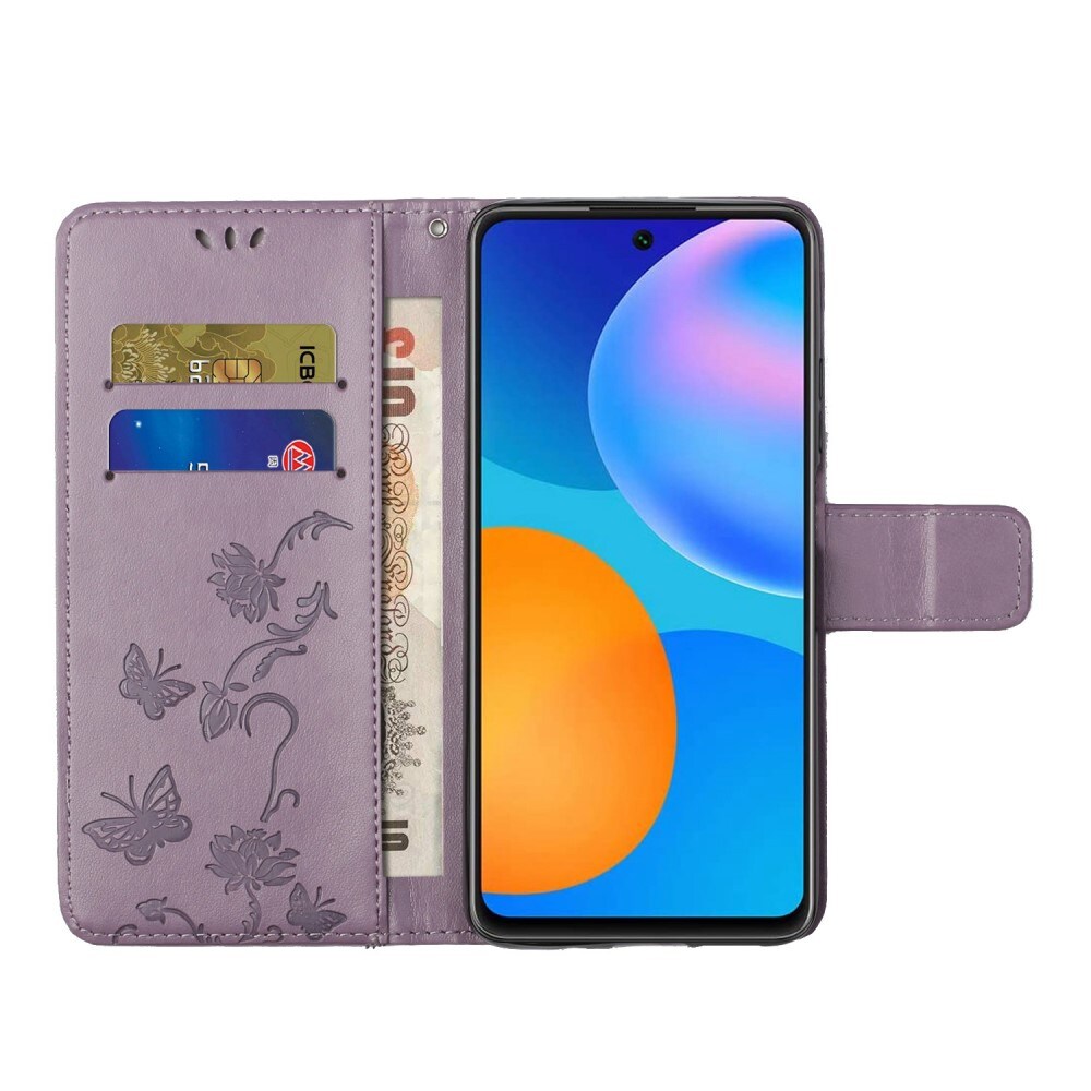 Xiaomi 12T/12T Pro Mobiletui med sommerfugle, Lilla