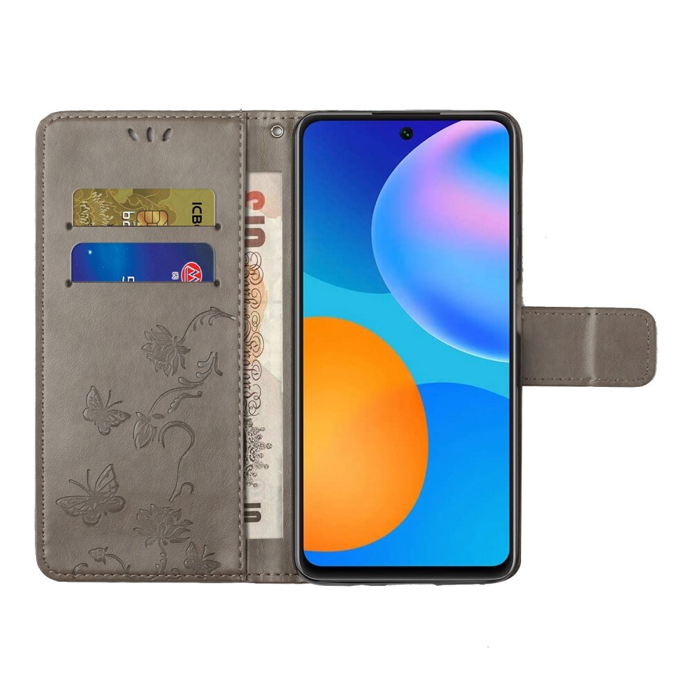 Xiaomi 12T/12T Pro Mobiletui med sommerfugle, Grå
