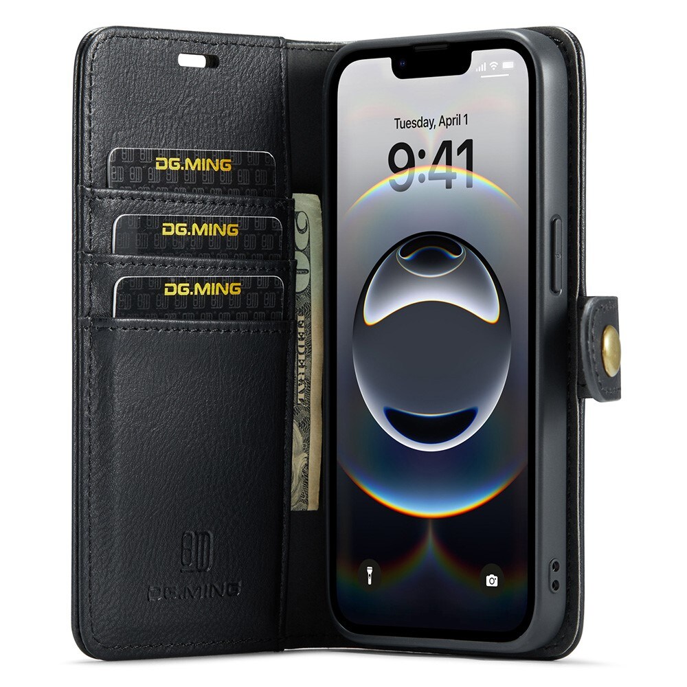 iPhone 16e Pungetui med aftageligt cover, Black