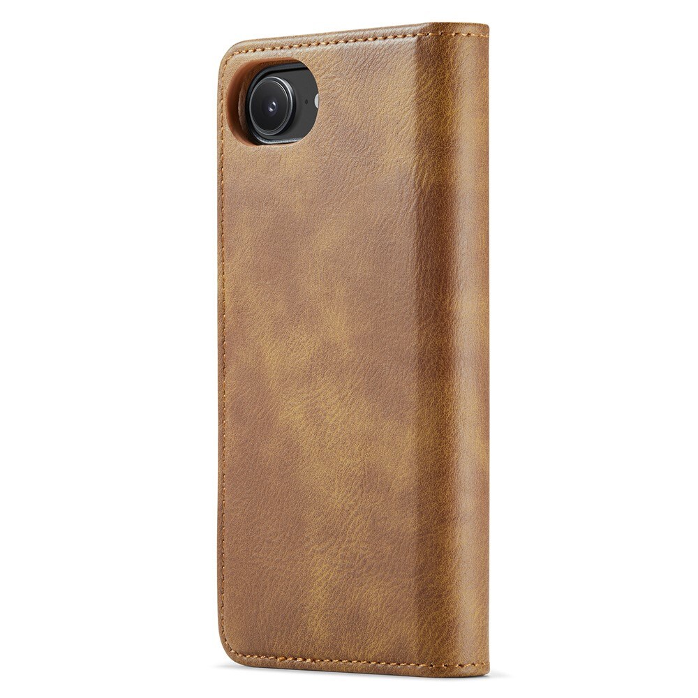 iPhone 16e Pungetui med aftageligt cover, Cognac