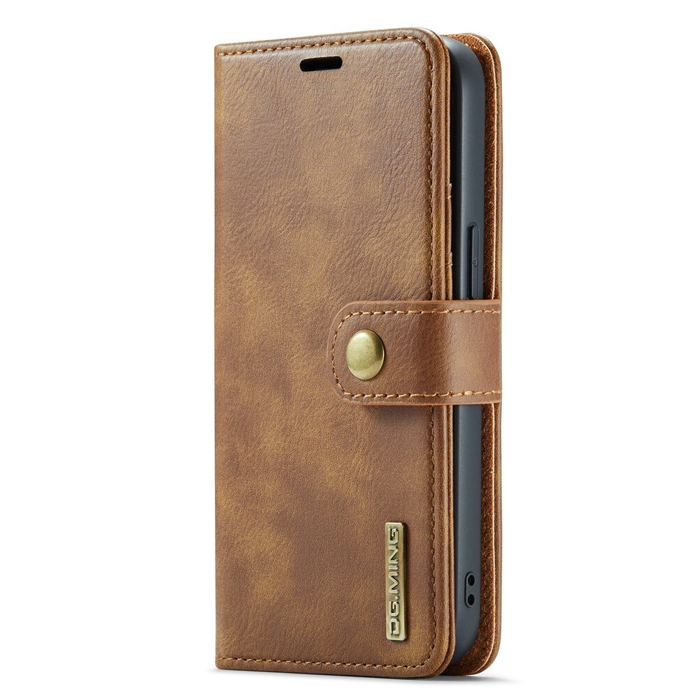iPhone 16e Pungetui med aftageligt cover, Cognac