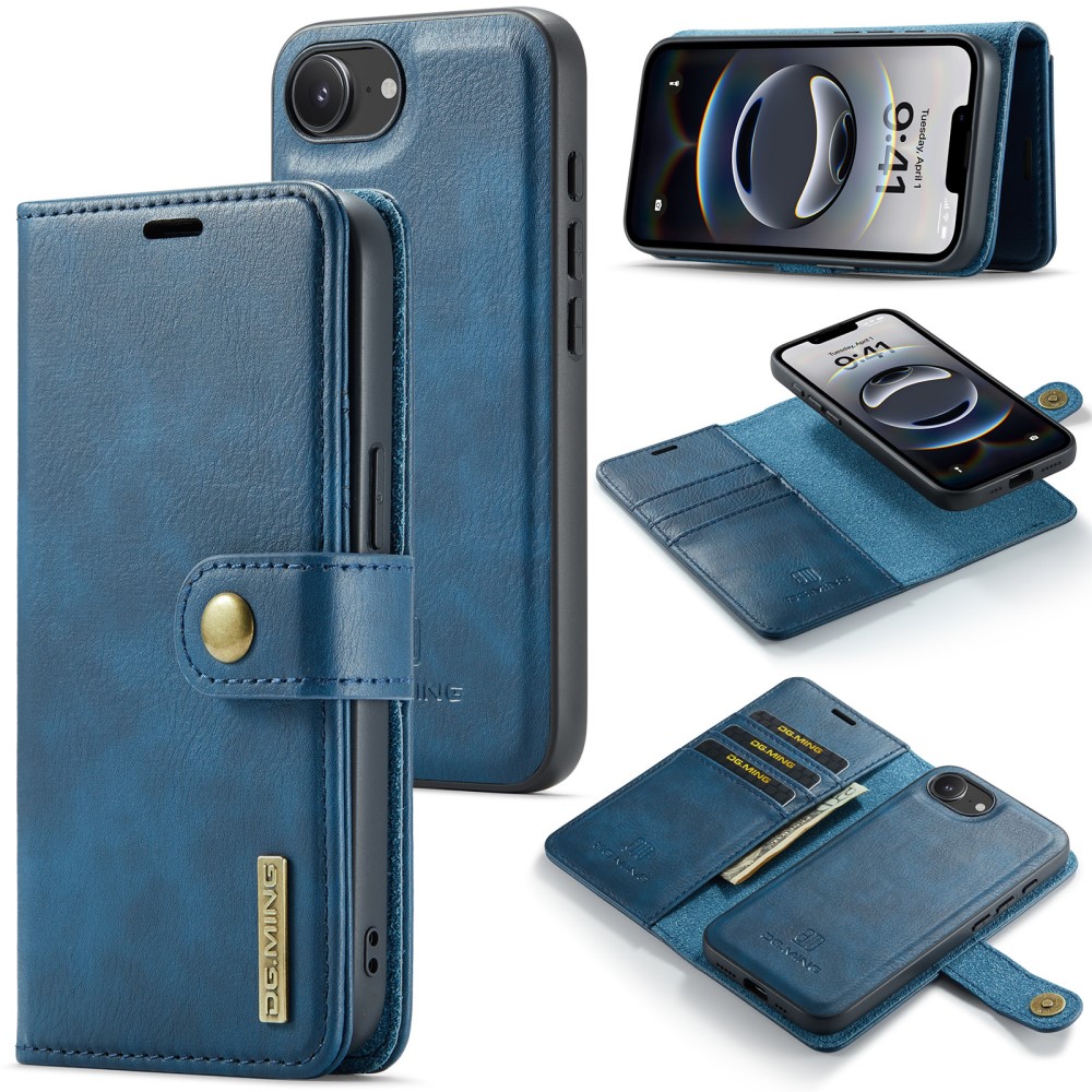 iPhone 16e Pungetui med aftageligt cover, Blue