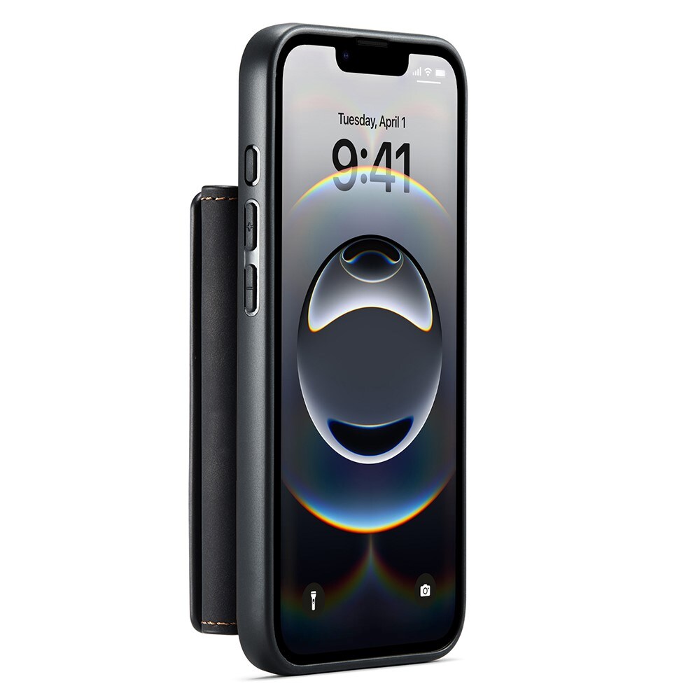 iPhone 16e Cover med aftagelig pung, Sort