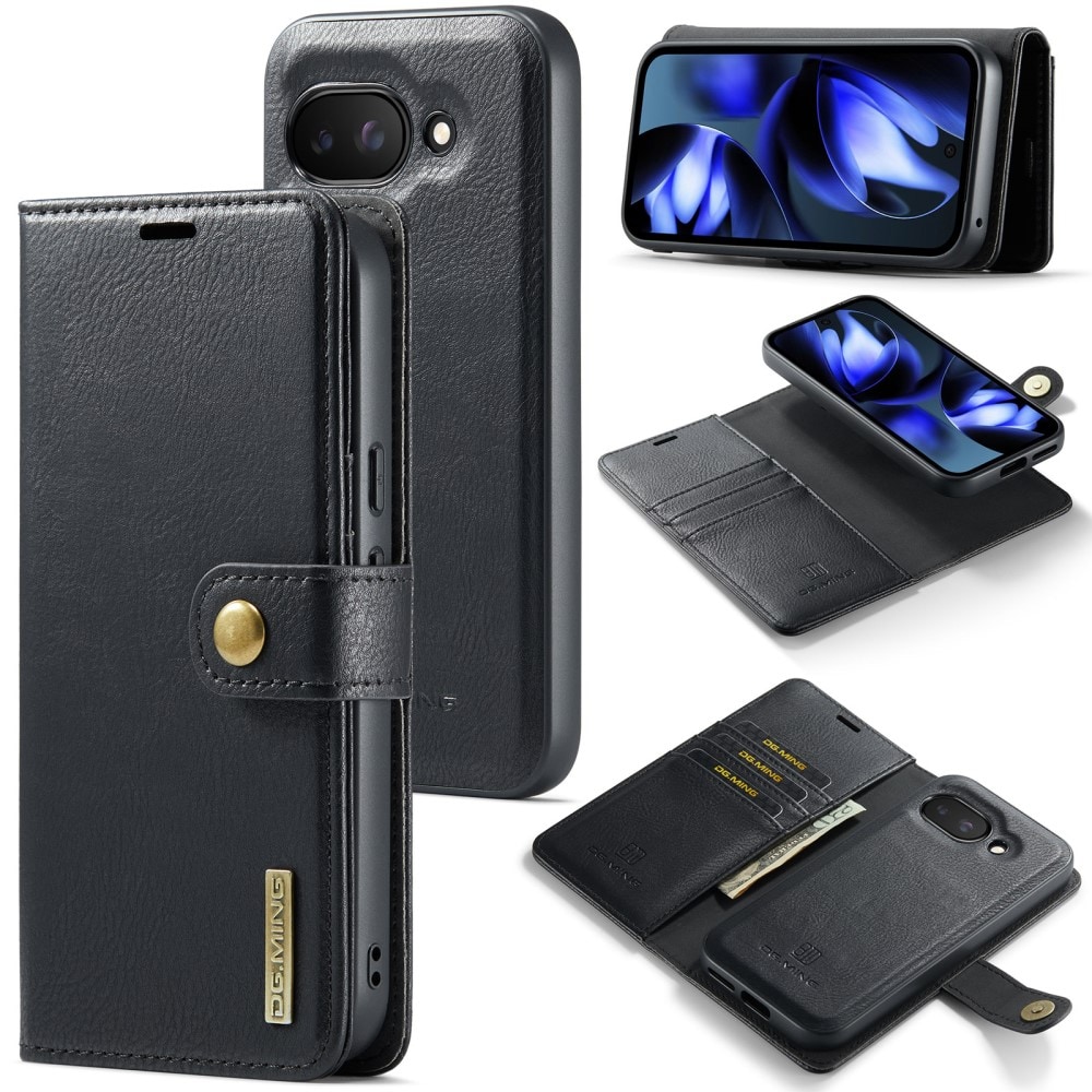 Google Pixel 9a Pungetui med aftageligt cover, Black