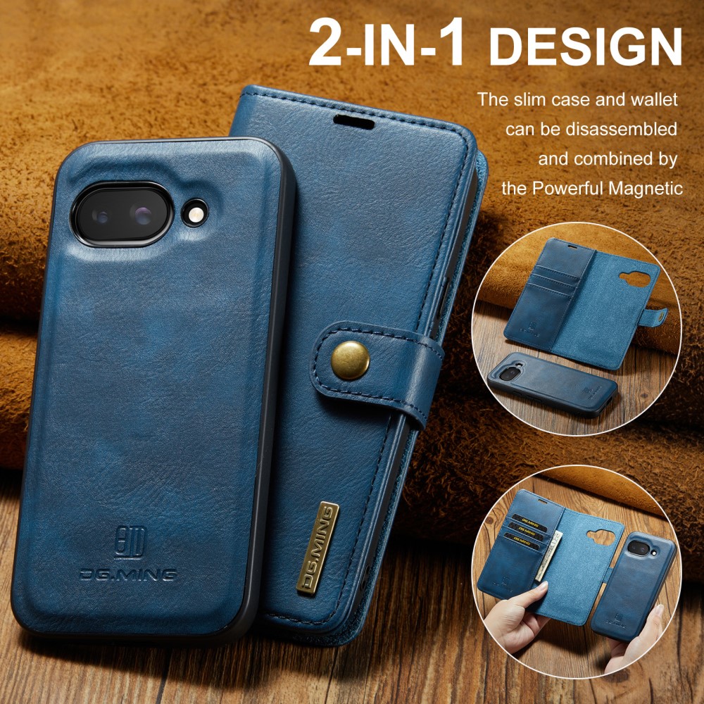 Google Pixel 9a Pungetui med aftageligt cover, Blue