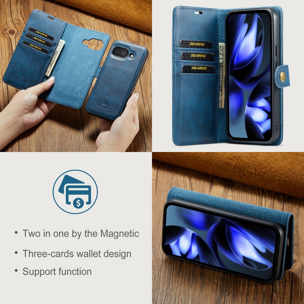 Google Pixel 9a Pungetui med aftageligt cover, Blue
