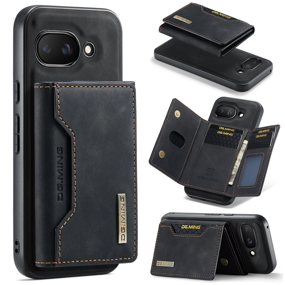 Google Pixel 9a Cover med aftagelig pung, Sort