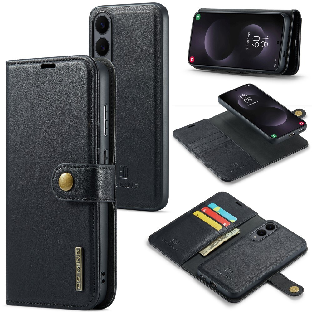 Samsung Galaxy S25 Edge Pungetui med aftageligt cover, Black