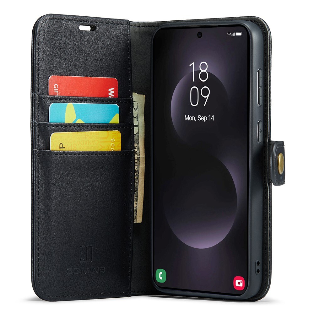 Samsung Galaxy S25 Edge Pungetui med aftageligt cover, Black