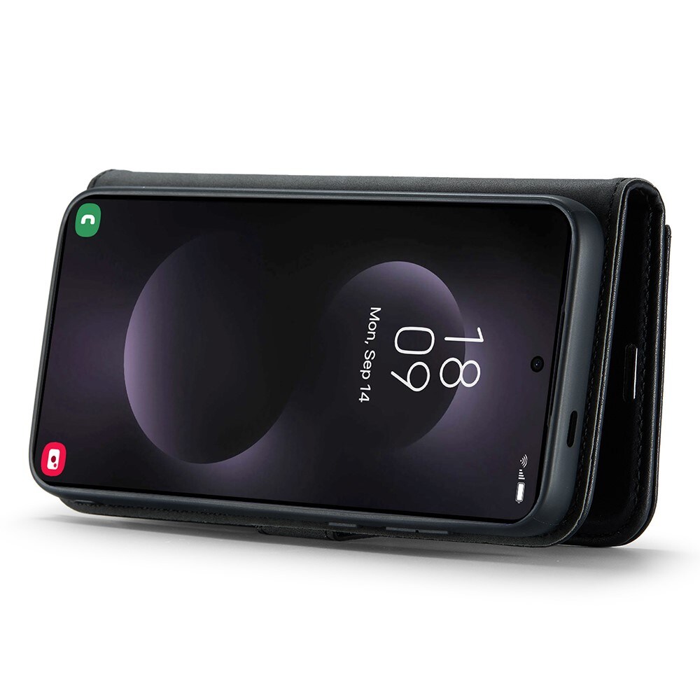 Samsung Galaxy S25 Edge Pungetui med aftageligt cover, Black