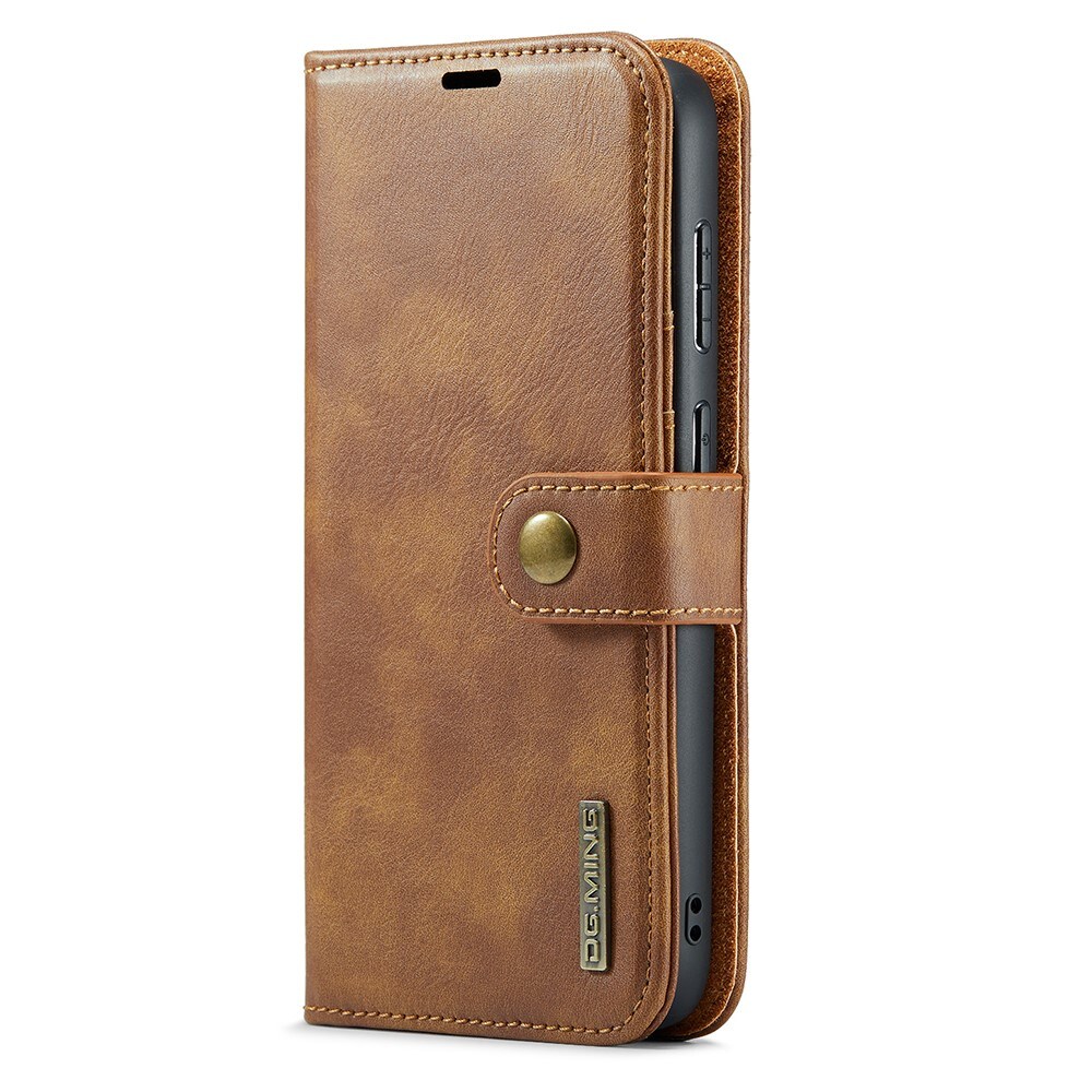 Samsung Galaxy S25 Edge Pungetui med aftageligt cover, Cognac