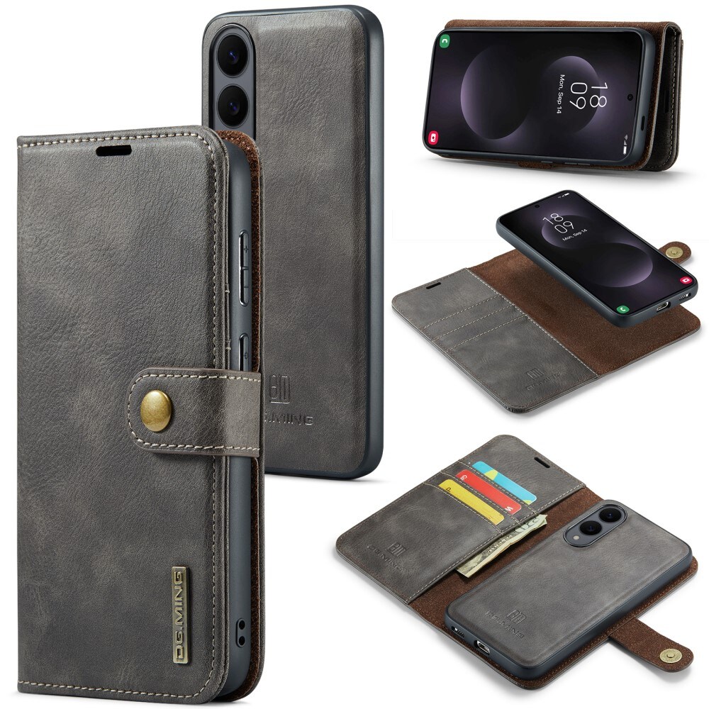 Samsung Galaxy S25 Edge Pungetui med aftageligt cover, Brown