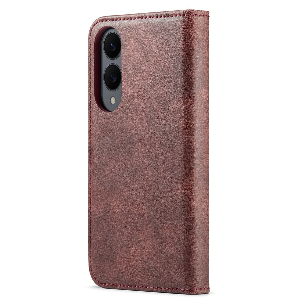 Samsung Galaxy S25 Edge Pungetui med aftageligt cover, Red